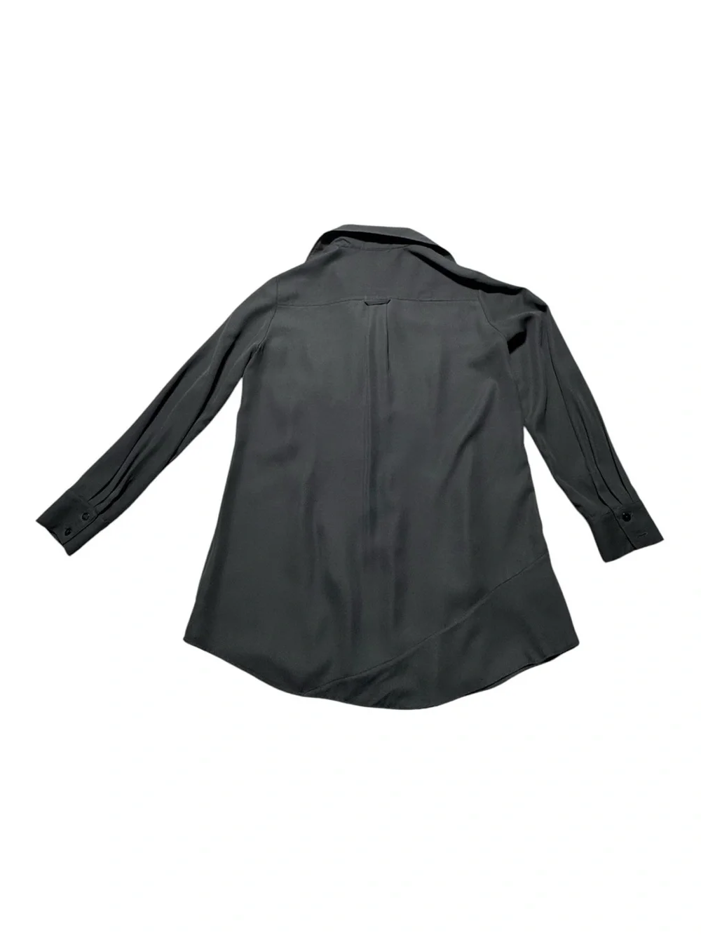 Finley Women’s Medium Black Tiered Button-Down Blouse ruffled Work Preppy Date